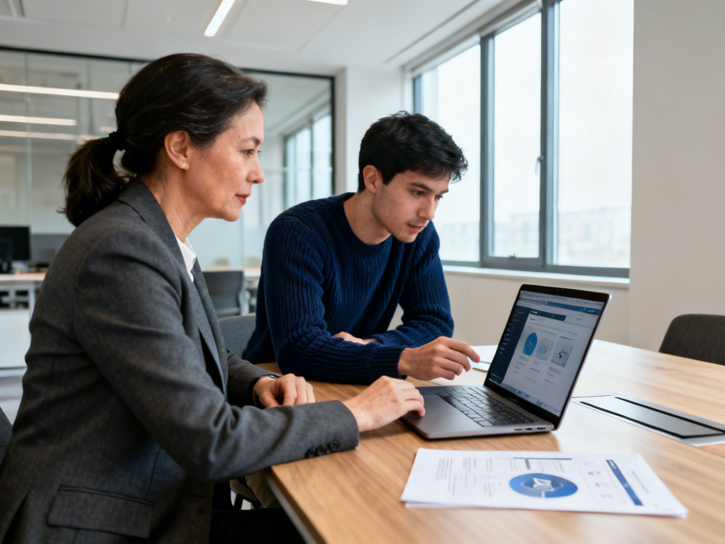 EXPRE digital agency team collaborating on AI website development and SEO strategies