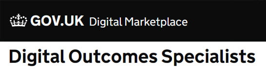 Gov.UK Digital Outcomes