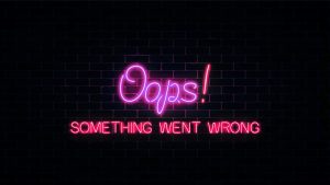 Website downtime neon sign - website security risks