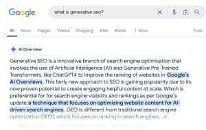 Generative SEO