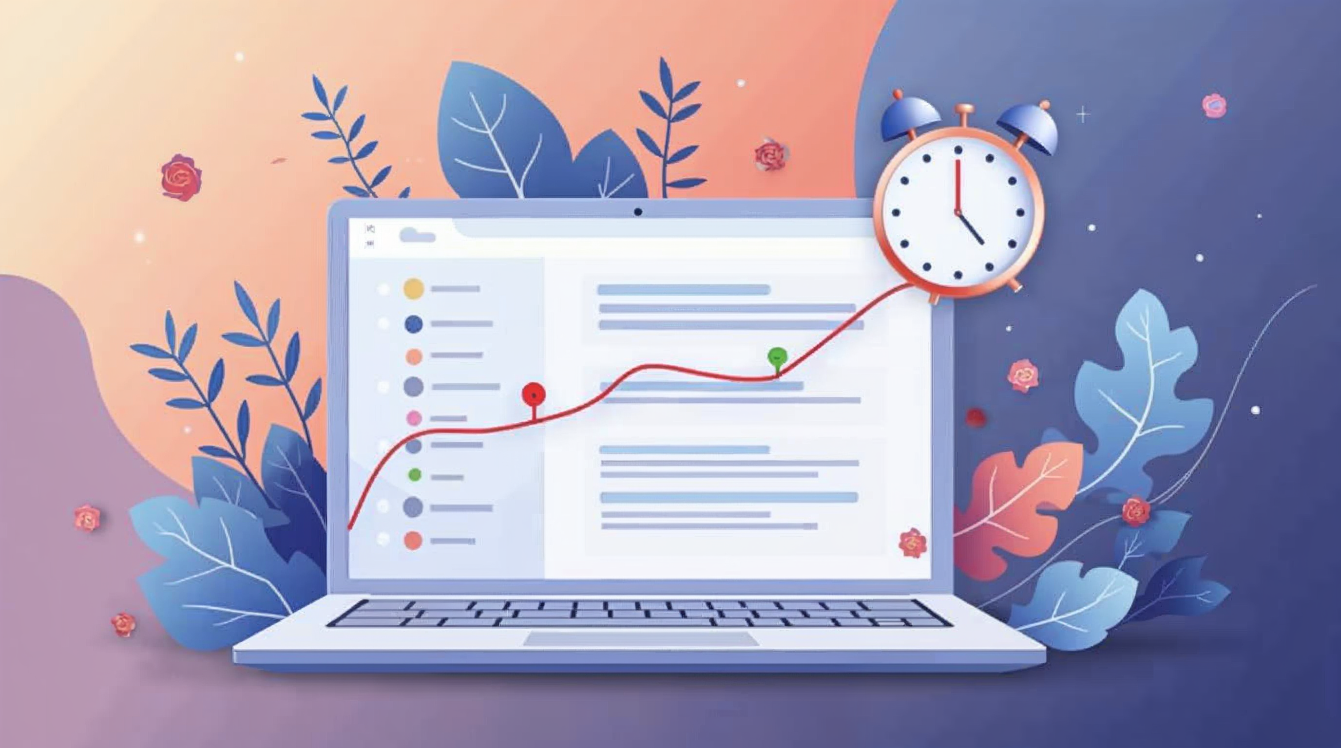 A conceptual illustration of automation saving time in Shopify product updates