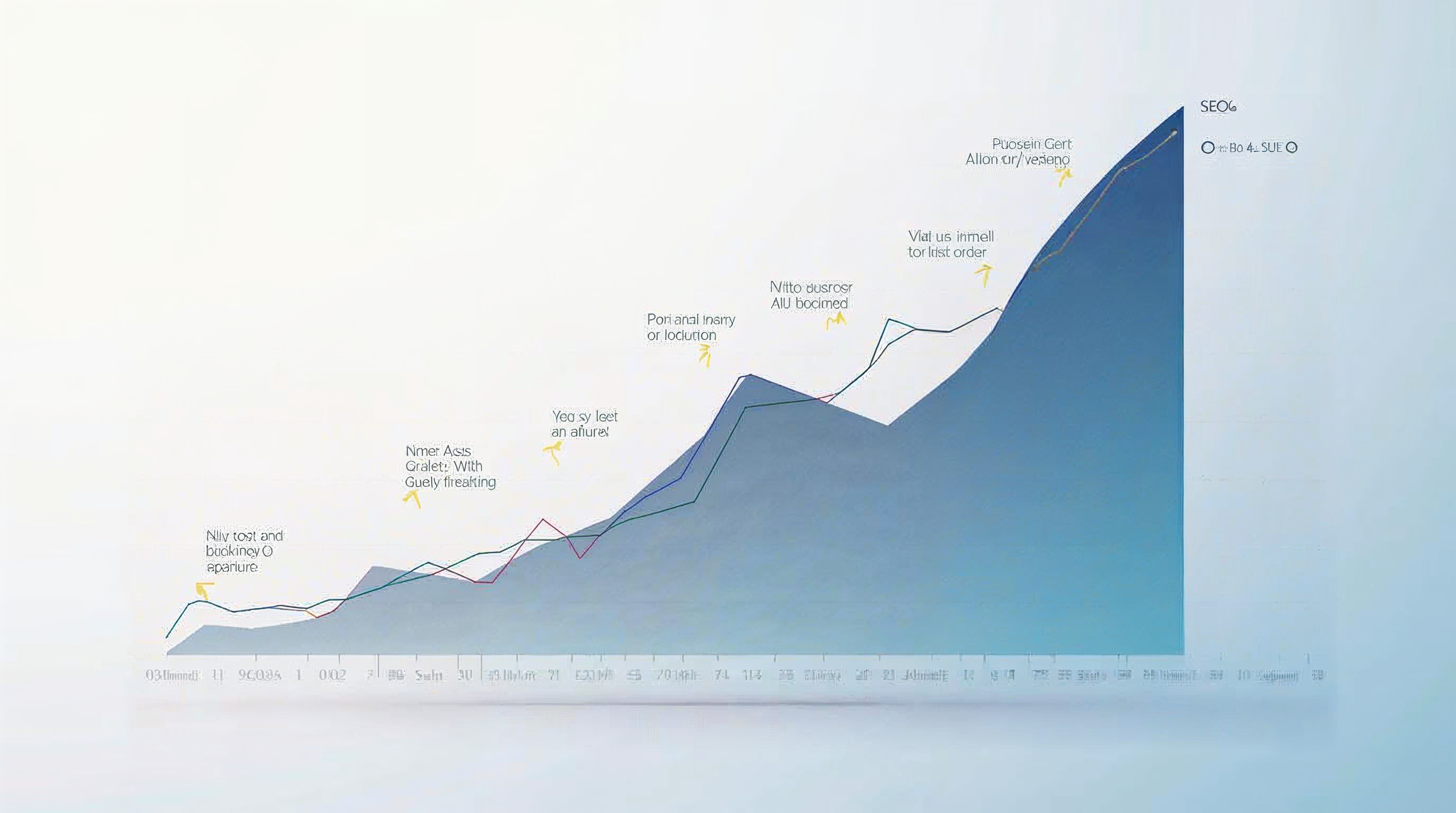 Content performance graph highlighting SEO benefits