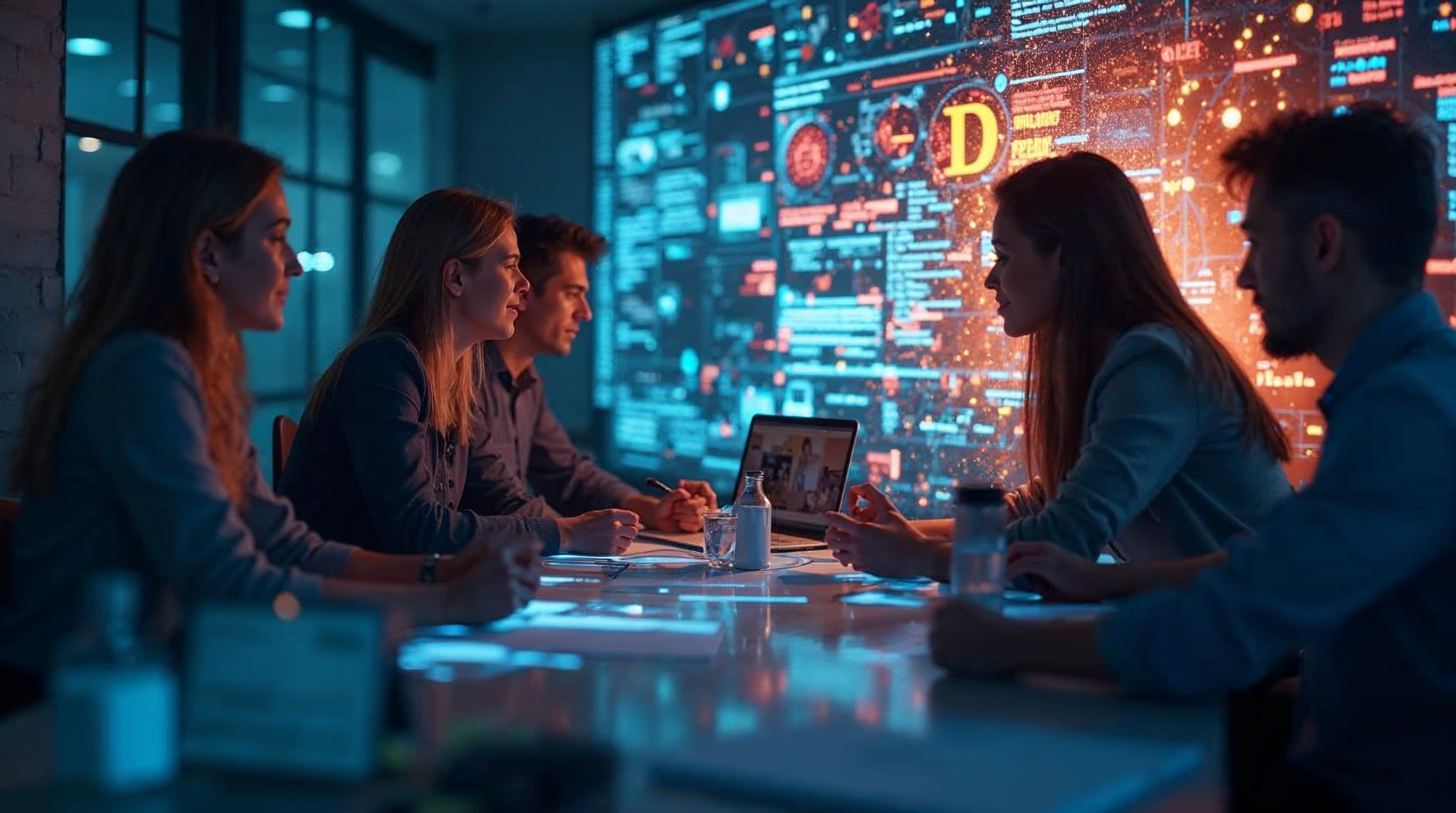 Digital agency team discussing CMS strategy