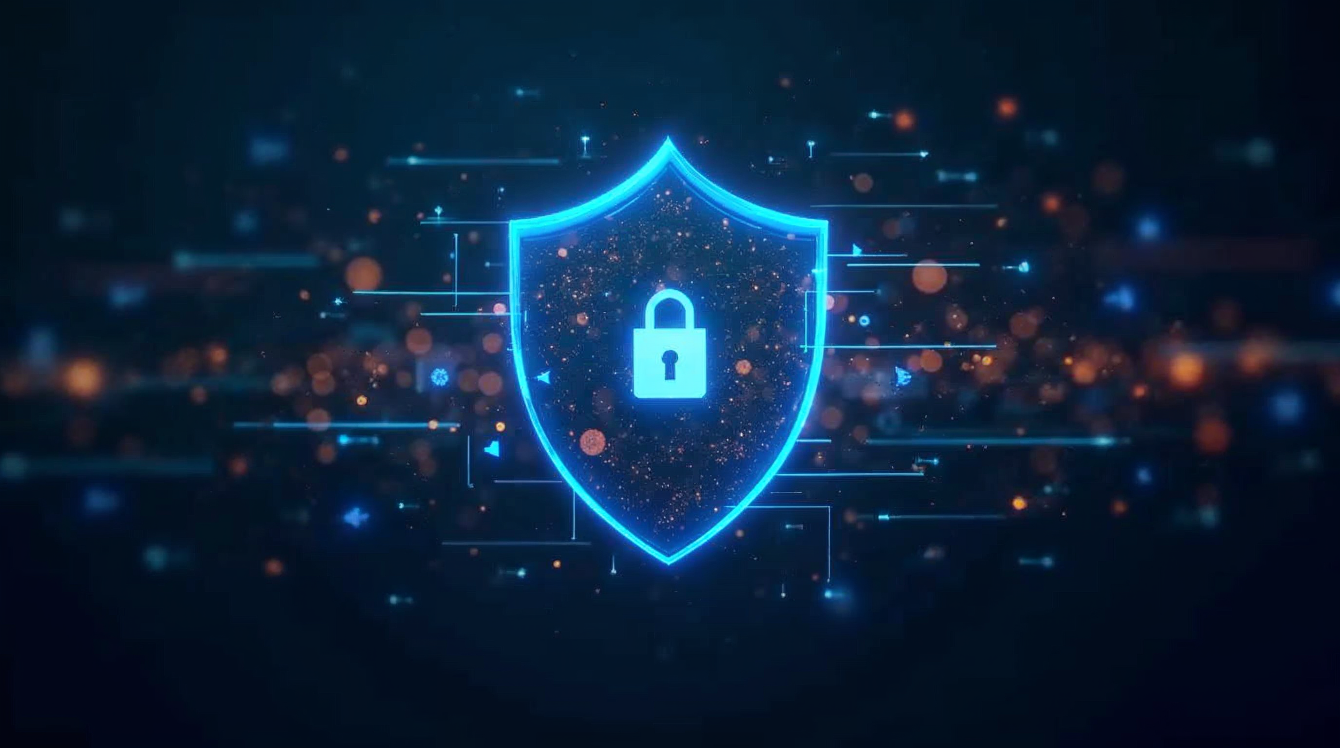 Security shield illustration representing secure web architecture