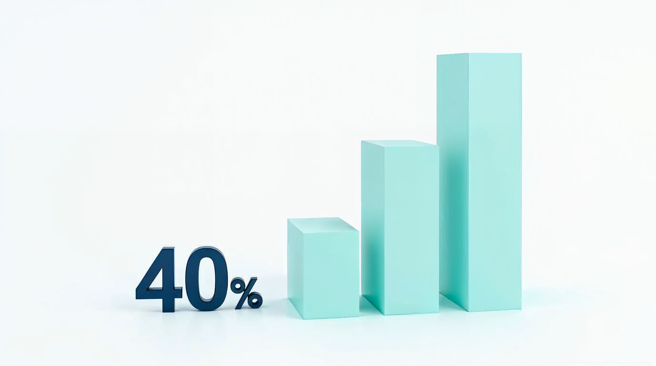 A bar chart showing 40% cost savings after migration to Drupal. illustrating the potential reduction in maintenance costs through Drupal migration