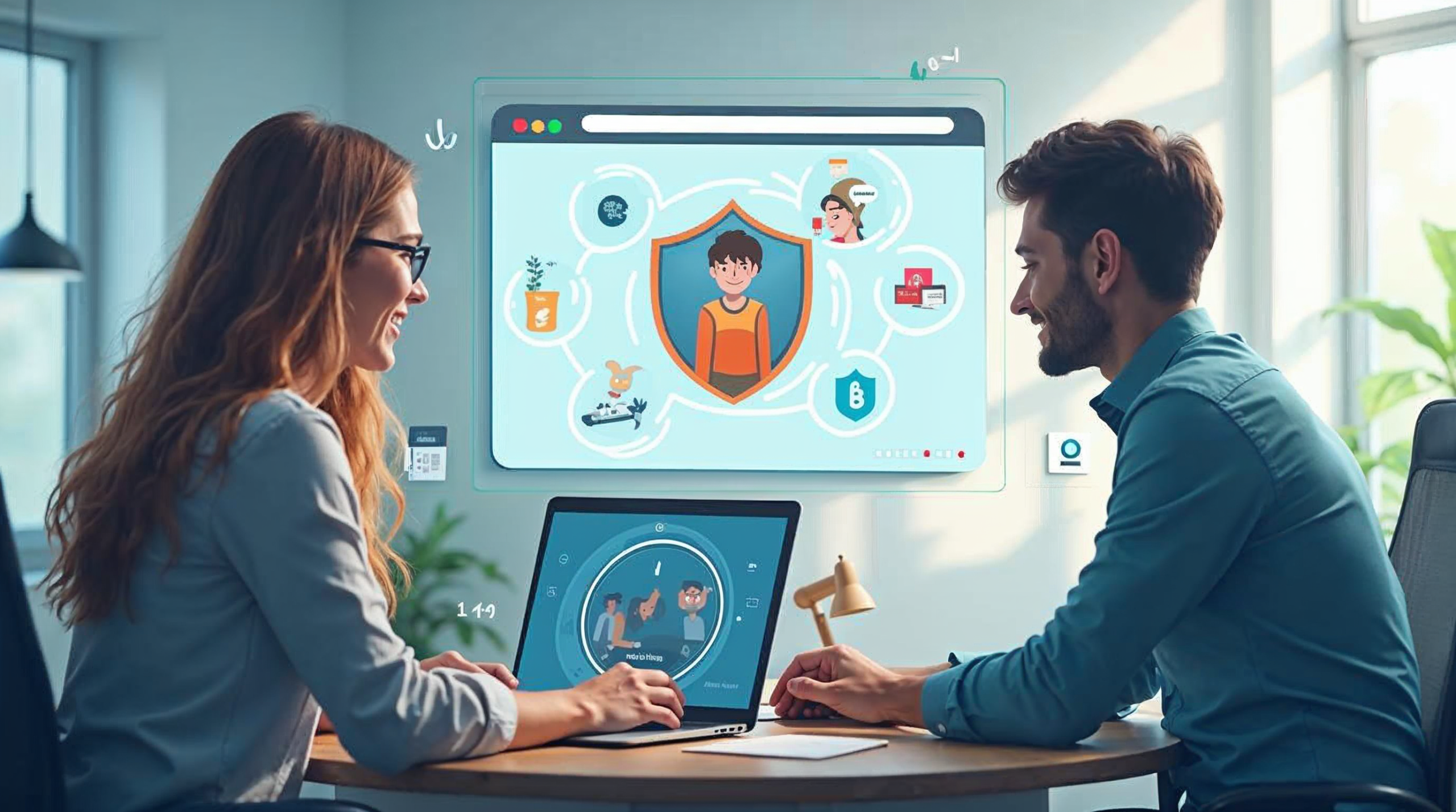Illustration representing a secure WordPress website