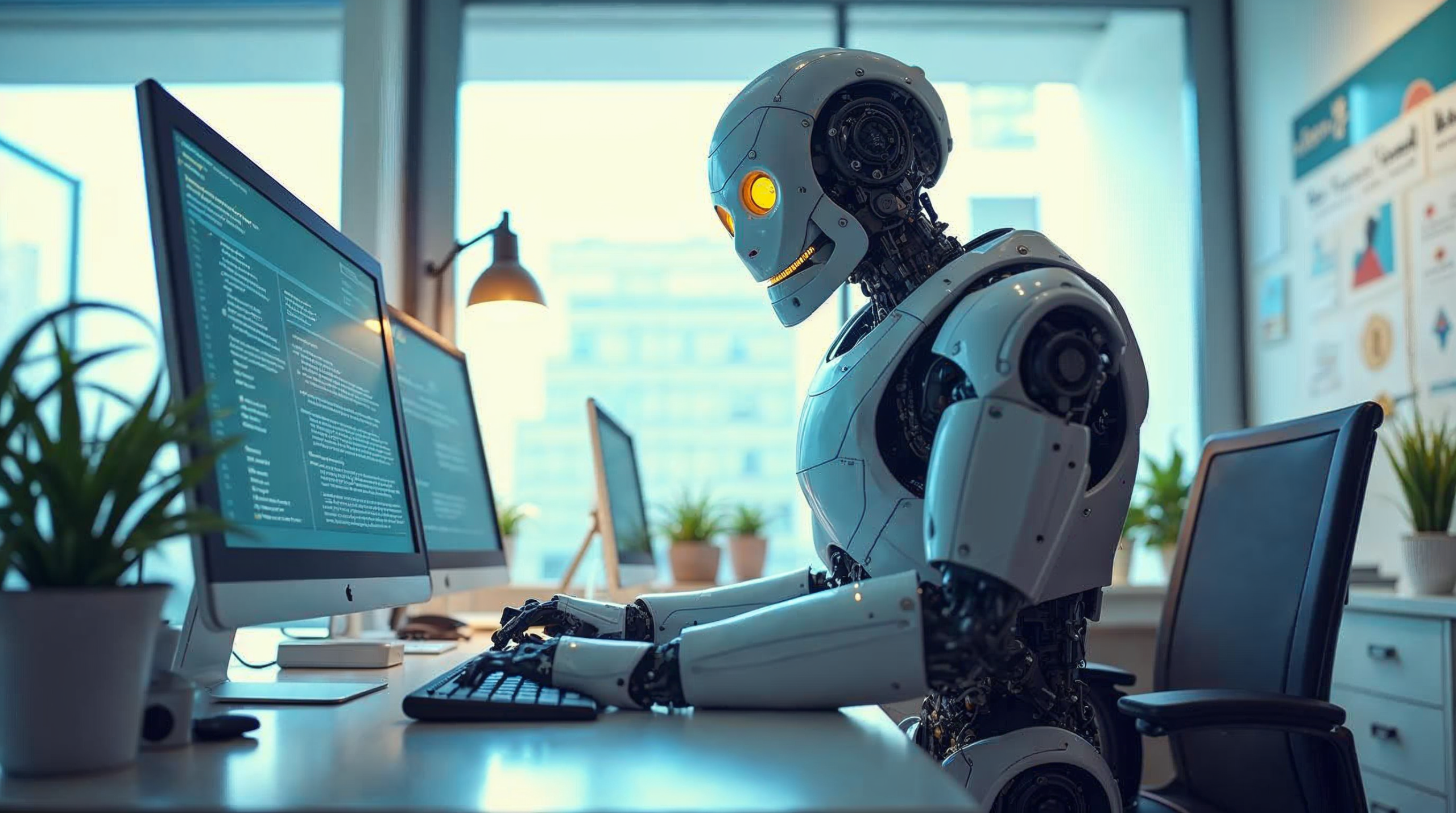 Illustration of a detective robot uncovering broken WordPress links