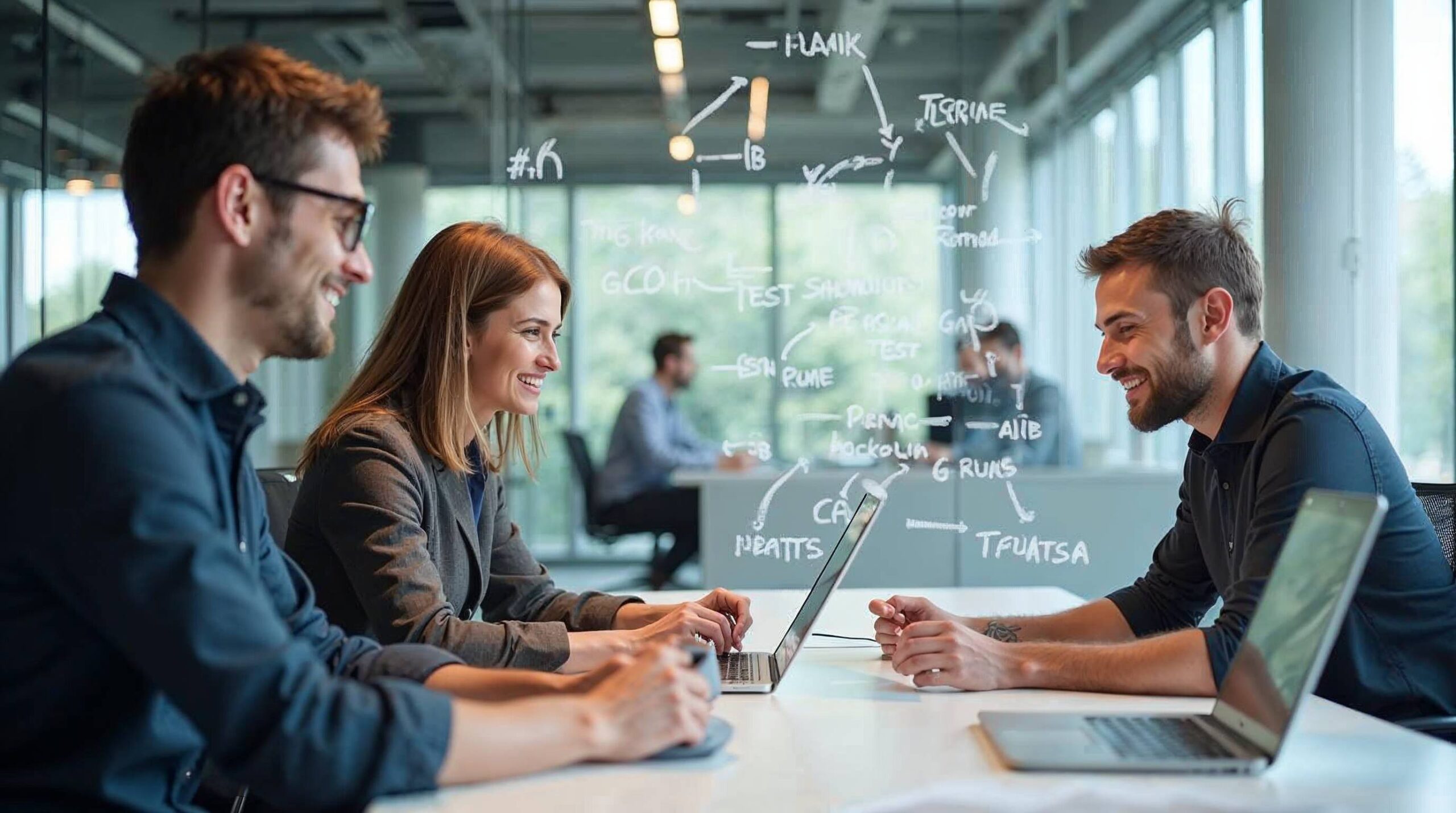 Diagram showing A/B headline test flow in WordPress