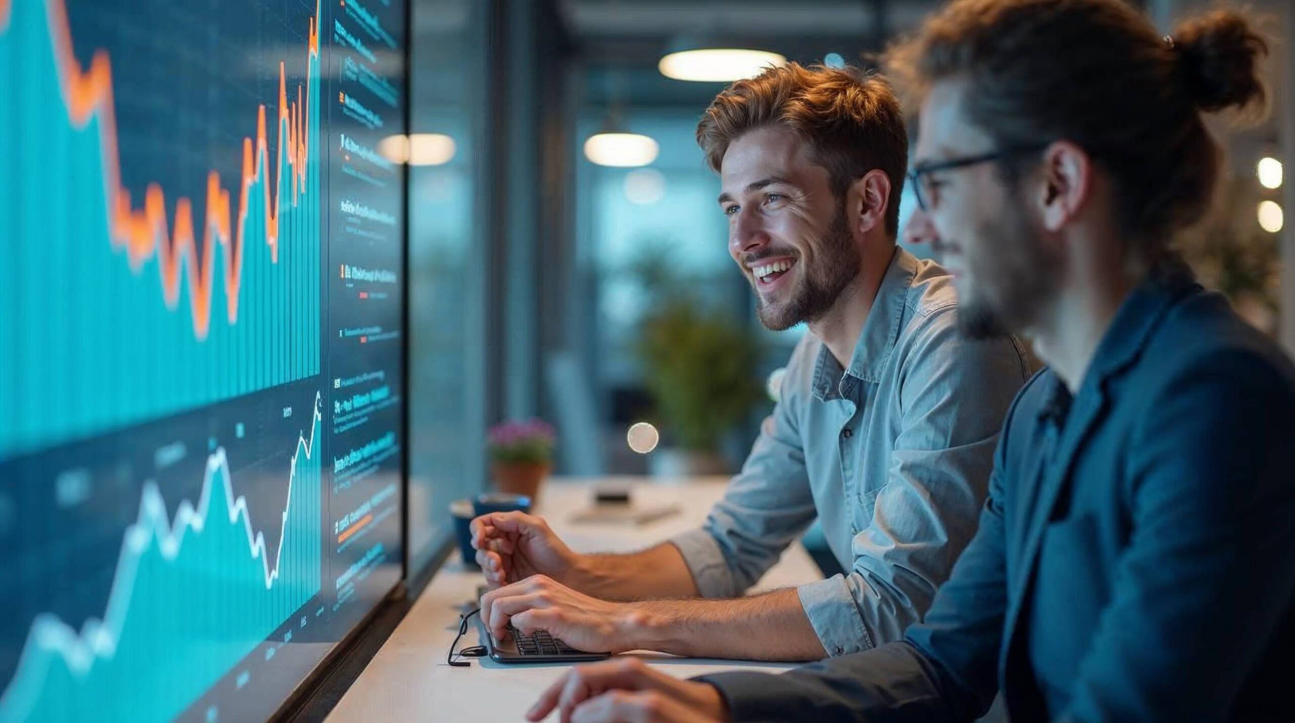 Graph showing improved forecast accuracy with AI