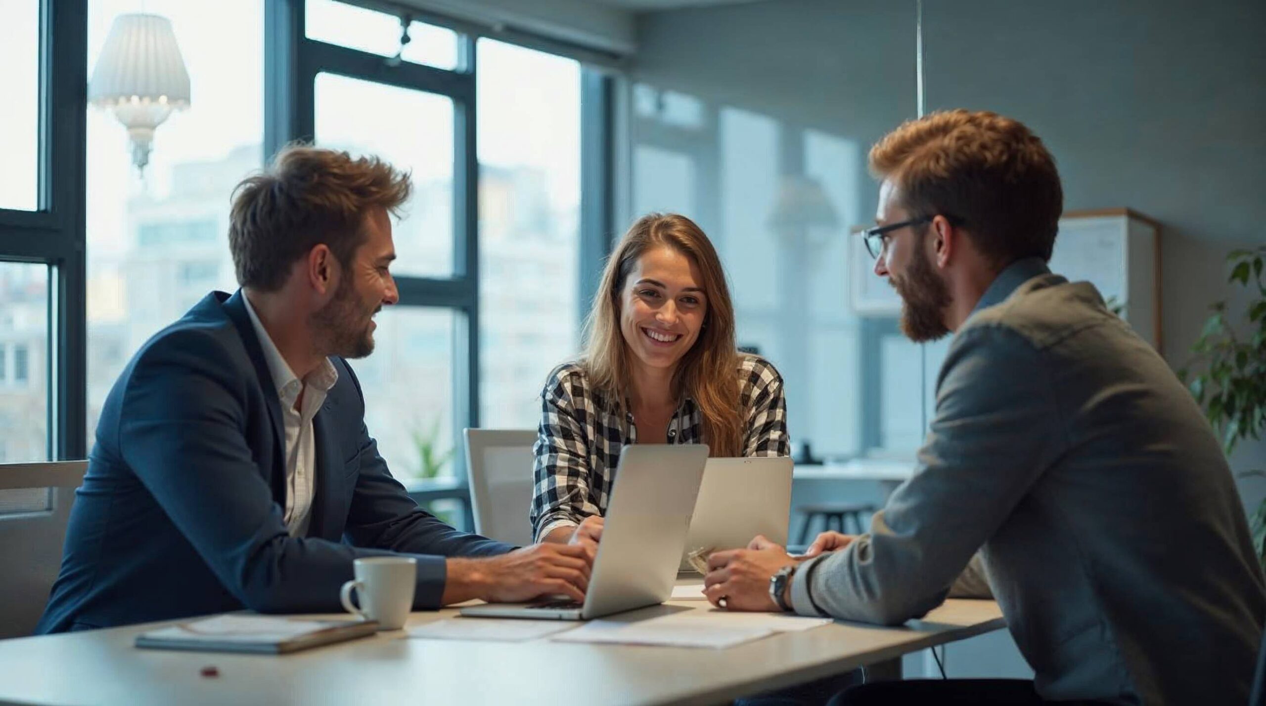 Marketer brainstorming with an AI assistant