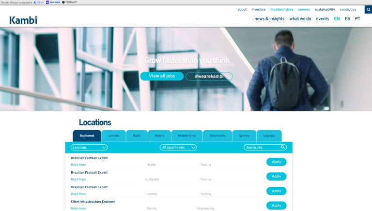 Kambi Greenhouse Jobs Integration
