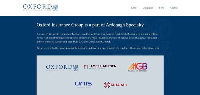 Oxford Insurance Group – Specialist Insurance Broker Platform