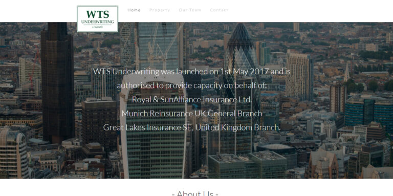 WTS Underwriting – Professional Insurance Website