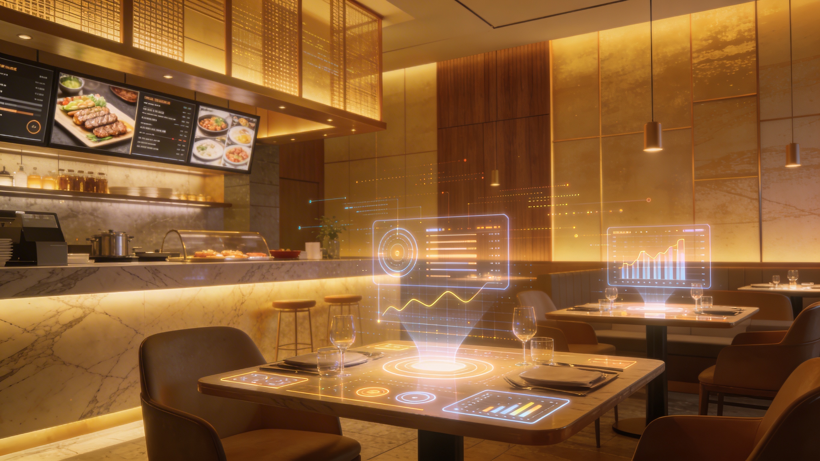 Food hospitality digital commerce platform neural infrastructure