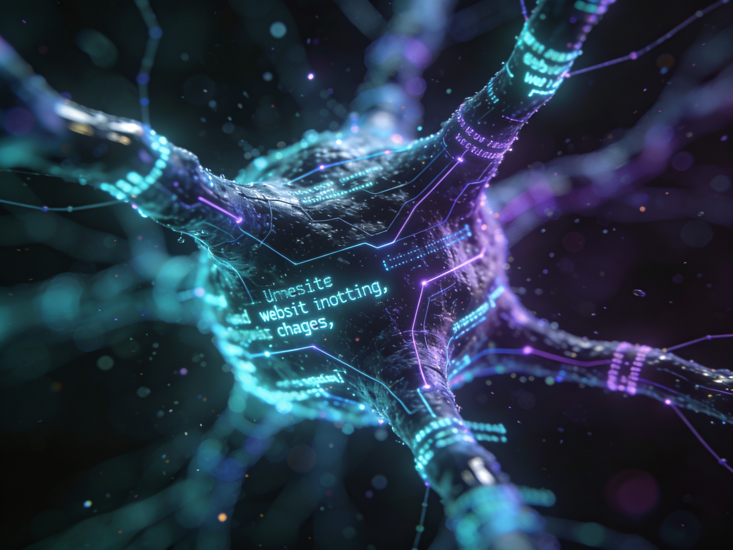 AI-powered website editing system processing natural language instructions into content changes