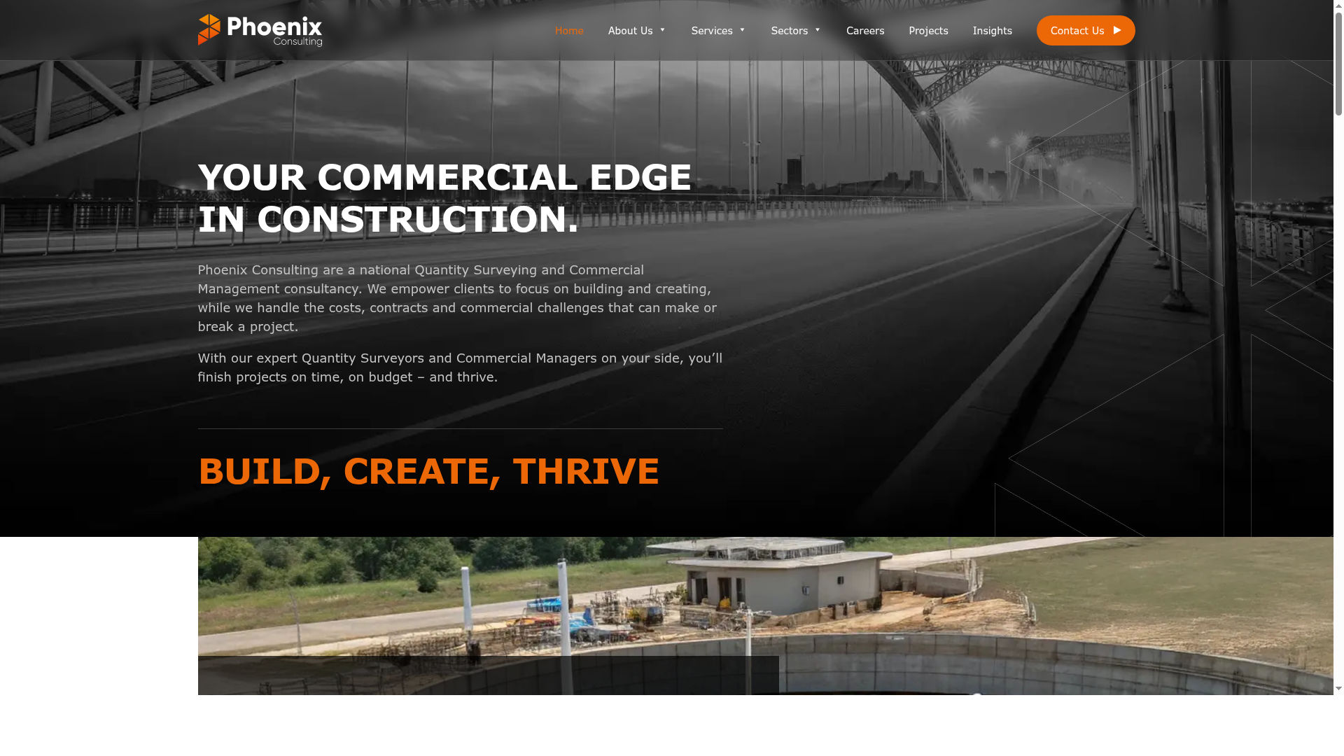 Phoenix Consulting – Professional Services Website with AI Content Engine