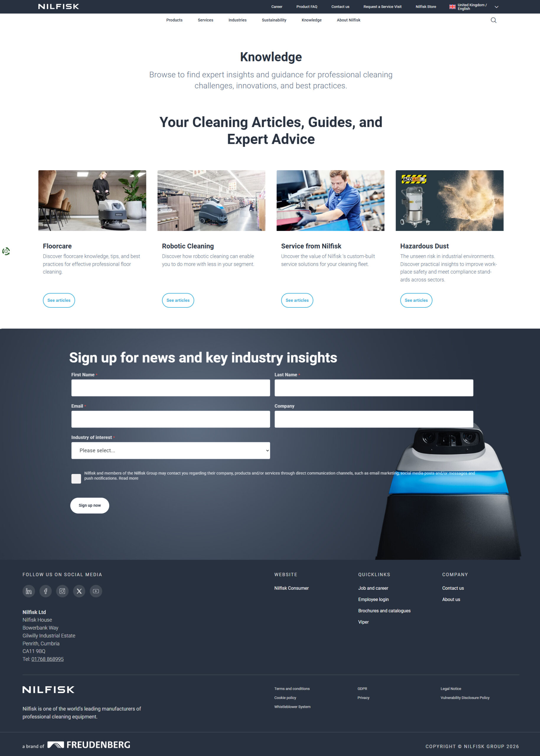 Nilfisk – Knowledge Centre Content Drives 391 Non-Branded Rankings from Zero
